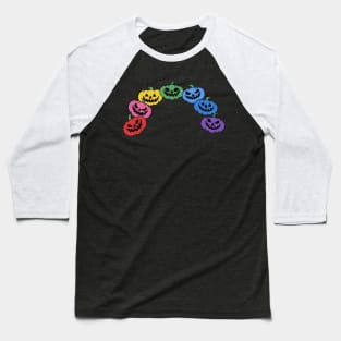 Rainbow Pumpkins Baseball T-Shirt